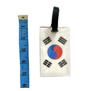 Korea Korean pride flag nationality luggage tag